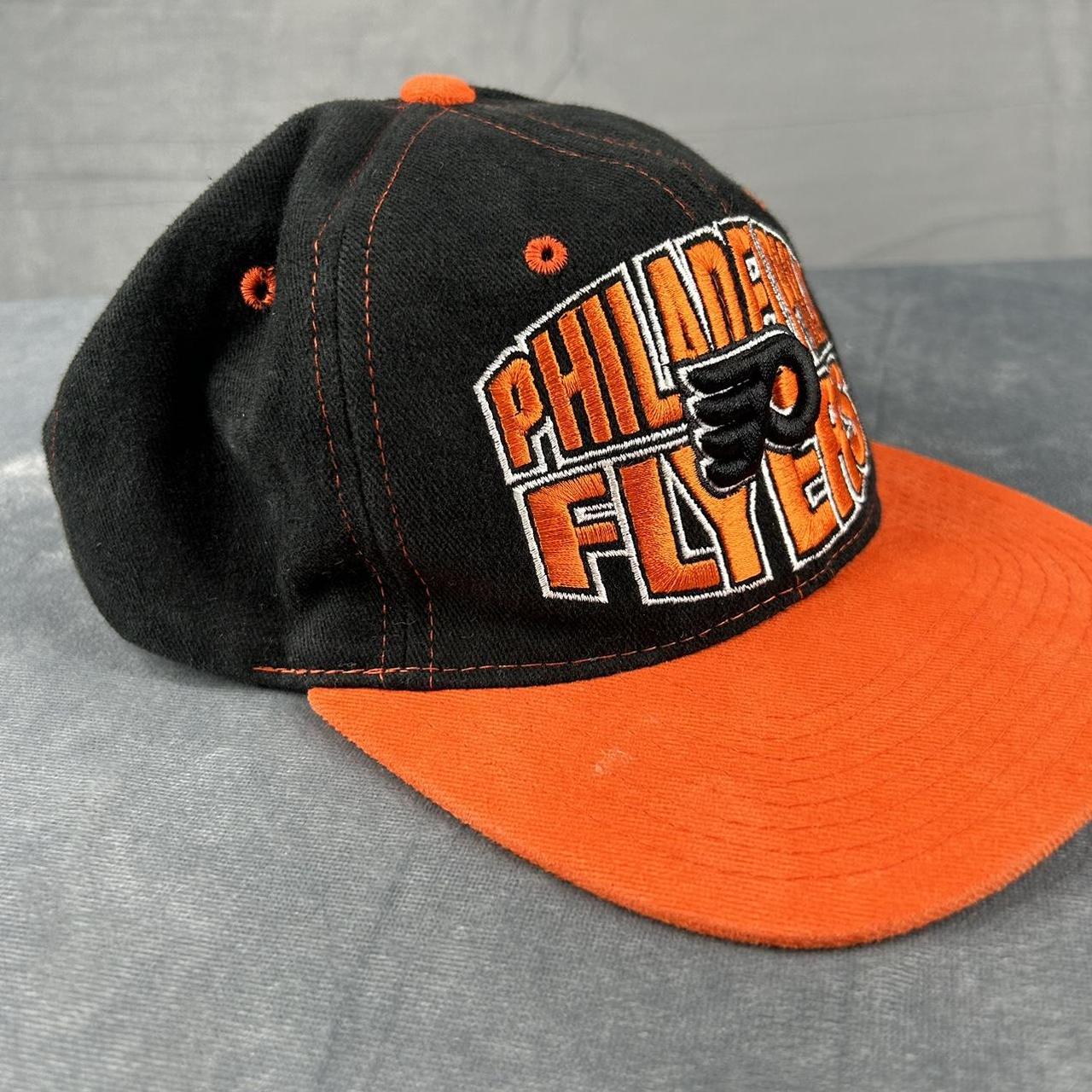 Vintage 90s Philadelphia Flyers Starter Tailsweep Script Hat 100% Wool RARE