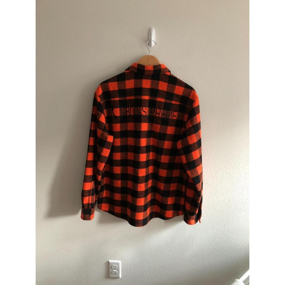 Supreme 1-800 Buffalo Plaid Shirt FW19 Size... - Depop