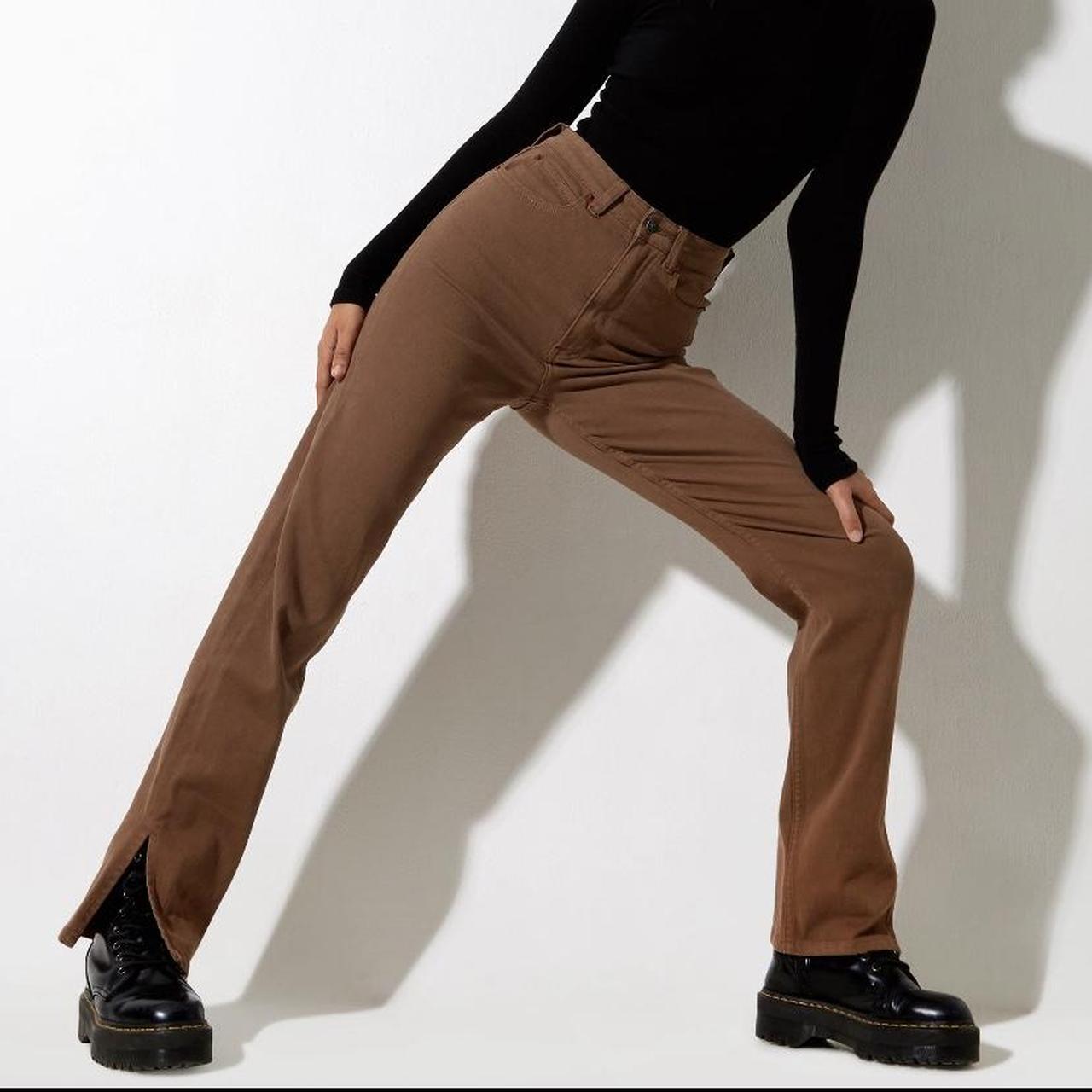 Motel Women's Brown Jeans Depop