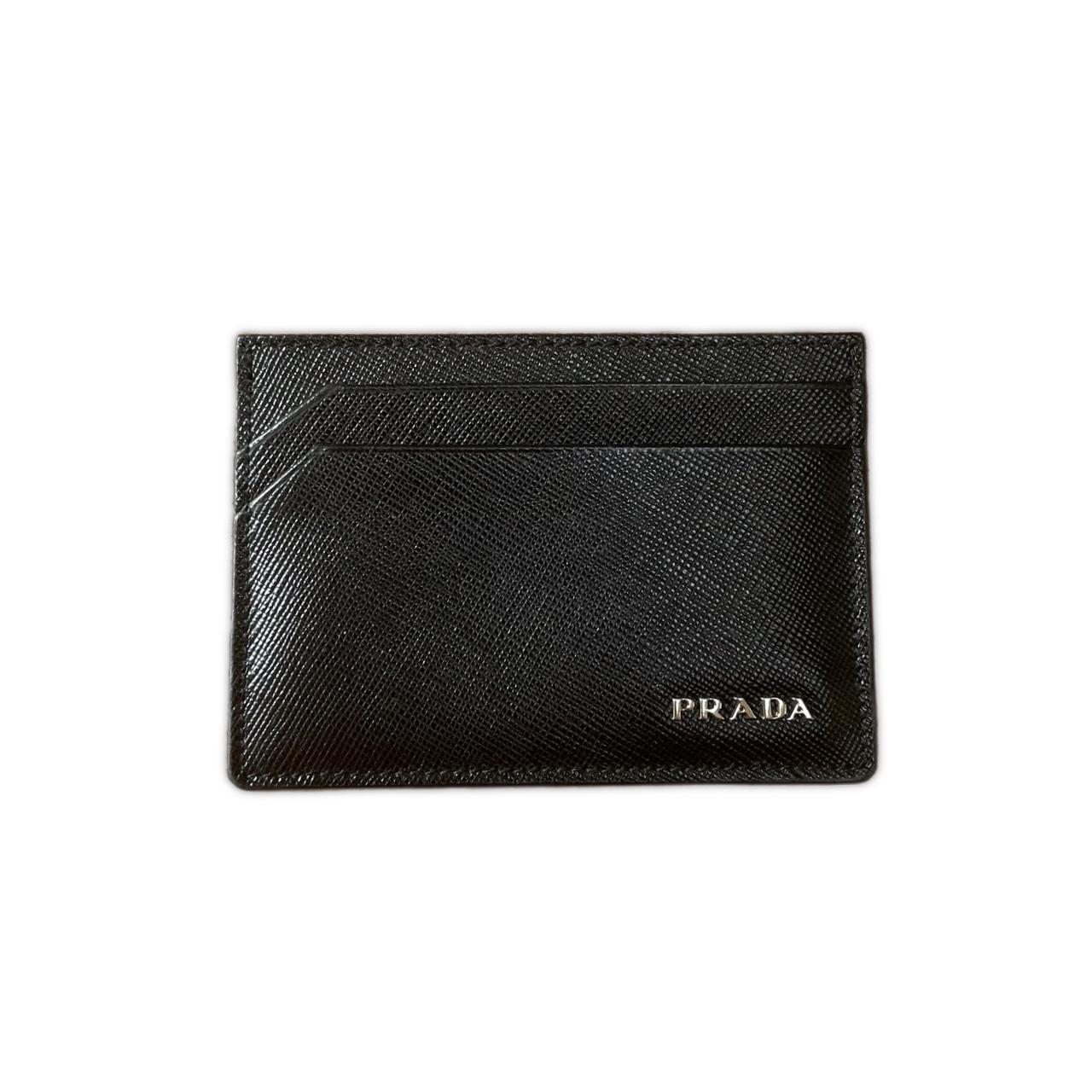 Prada Black Saffiano Bicolo Leather Bifold Wallet Prada