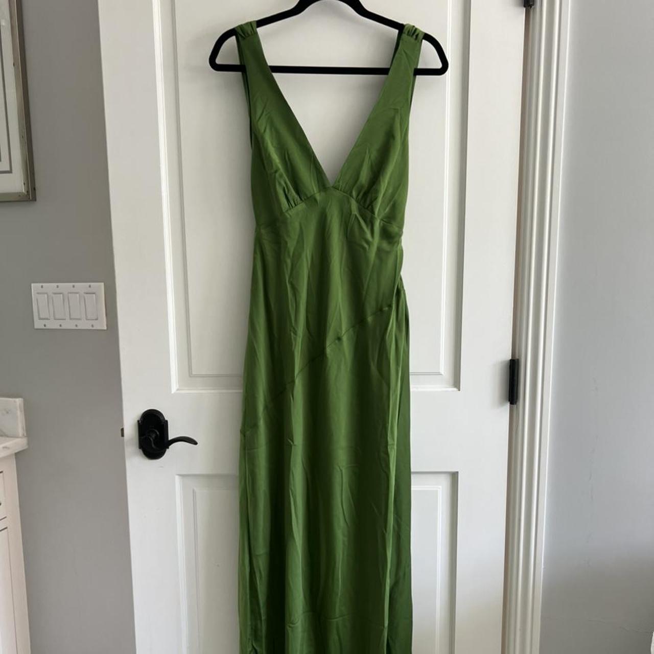 Meshki Women's Green Dress | Depop