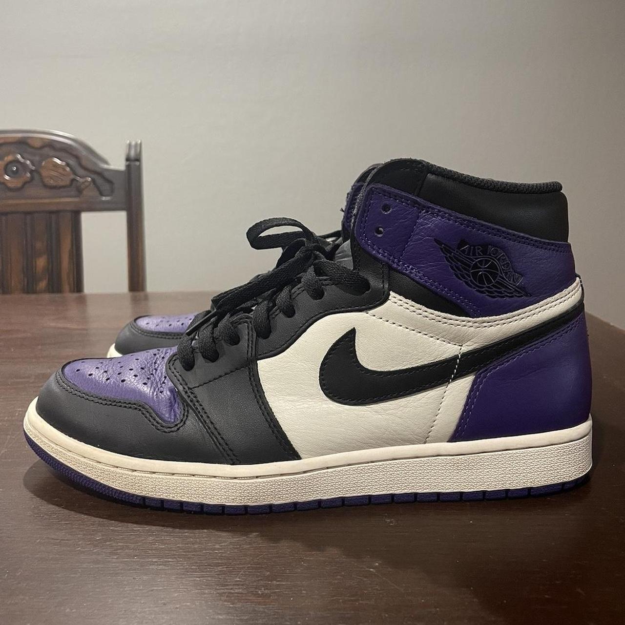 Air Jordan 1 Retro High OG Court Purple... - Depop