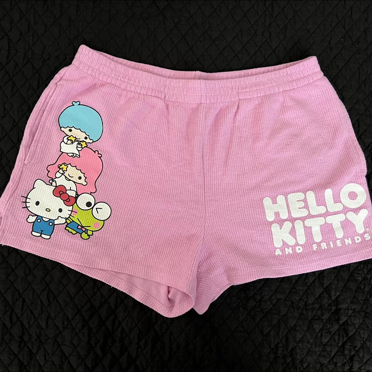 Hello Kitty pink shorts💖 Cozy Hello Kitty shorts... - Depop
