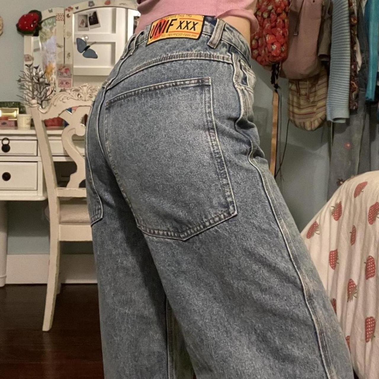 unif x blue jean ♡ “The X Jean is a suuuper relaxed... Depop