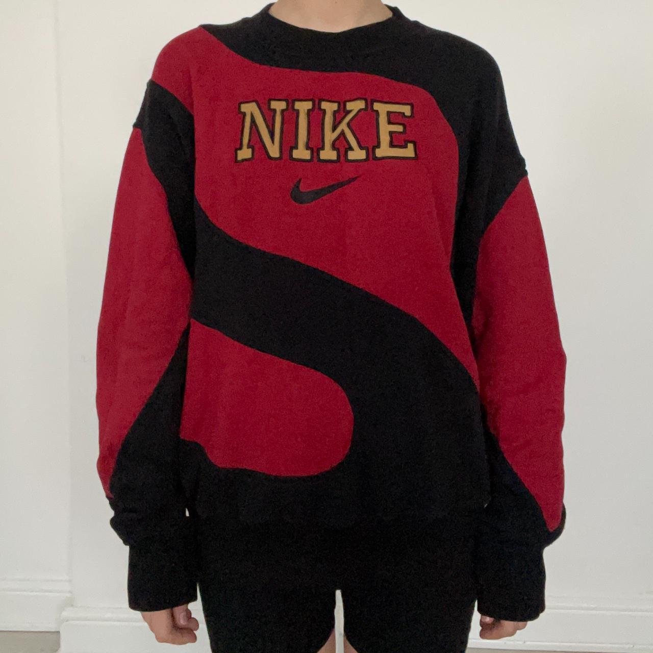 True vintage reworked Nike long sleeve sweatshirt |... - Depop