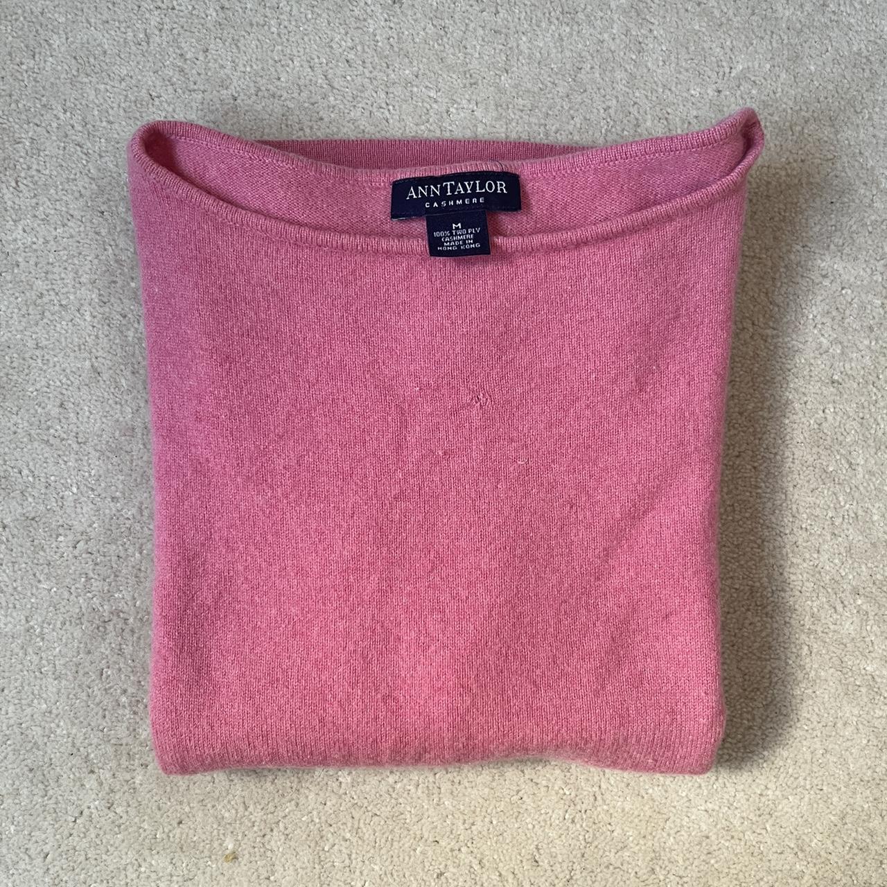 Pink cropped cashmere vest - very soft and great for... - Depop