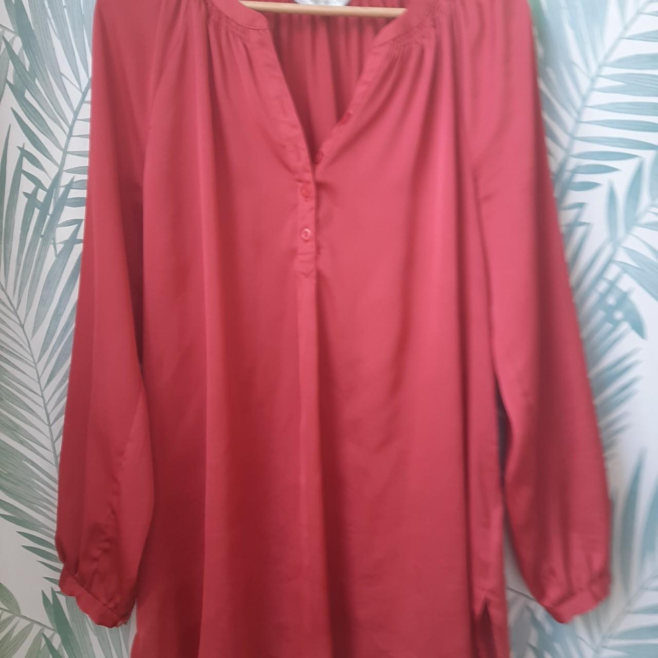 Rocha by John Rocha satin top. Beautiful red satin... - Depop