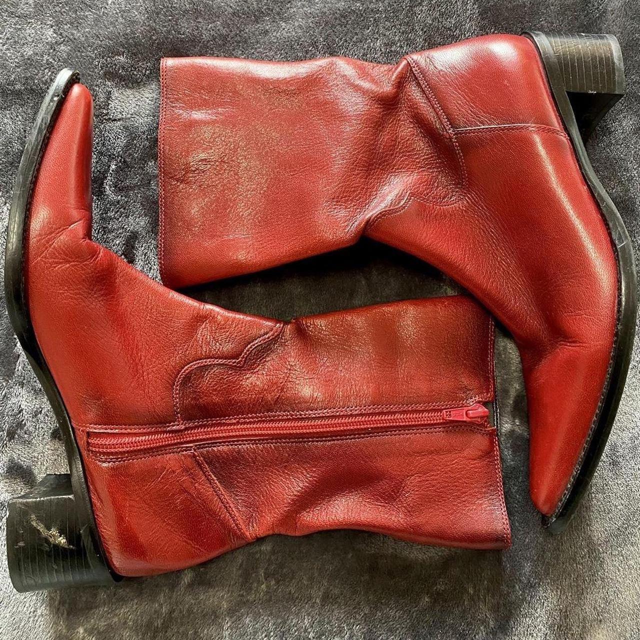 Vintage Etienne Aigner leather boots Women s Size Depop