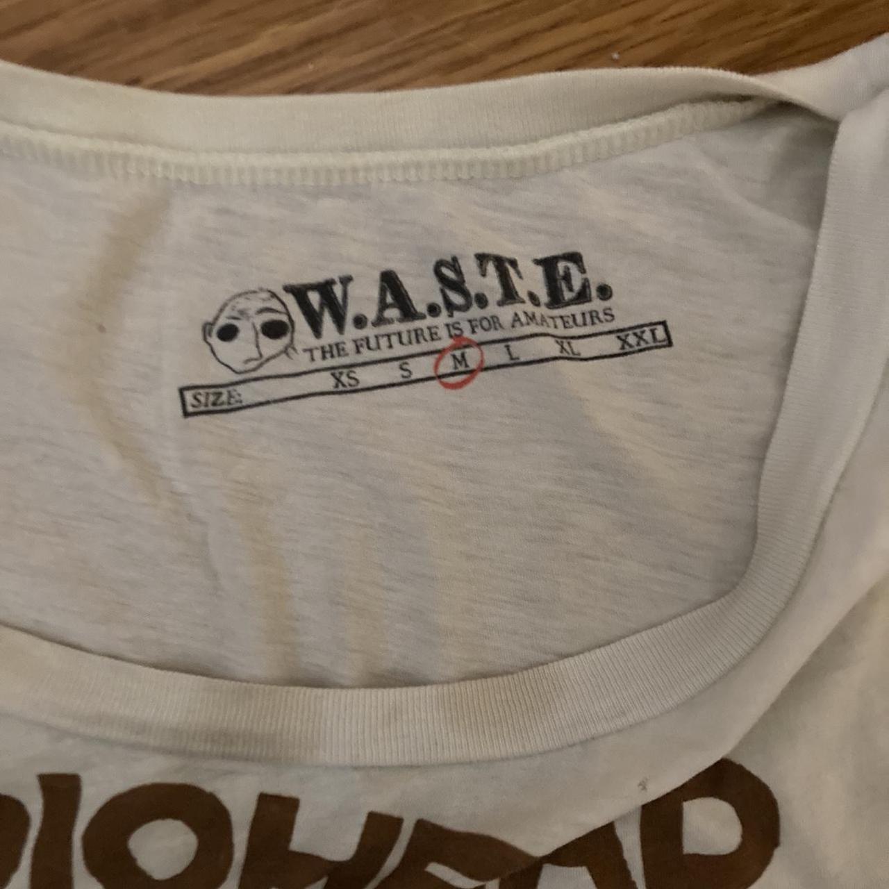 radiohead merch ! stains and it's a thin material... - Depop