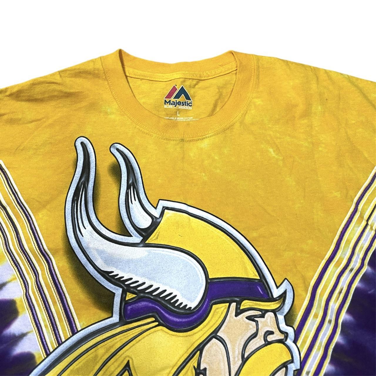 Minnesota Vikings tie dye majestic T-shirt! Great - Depop