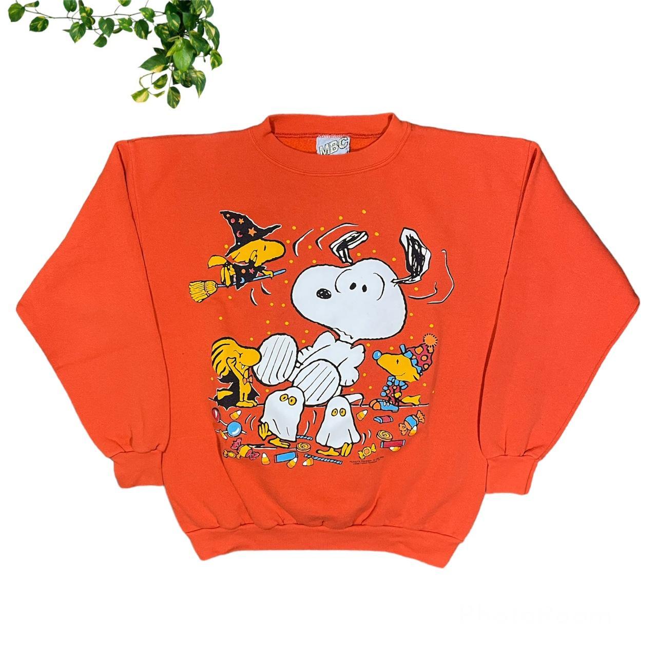 American Vintage Men's Orange Sweatshirt Depop