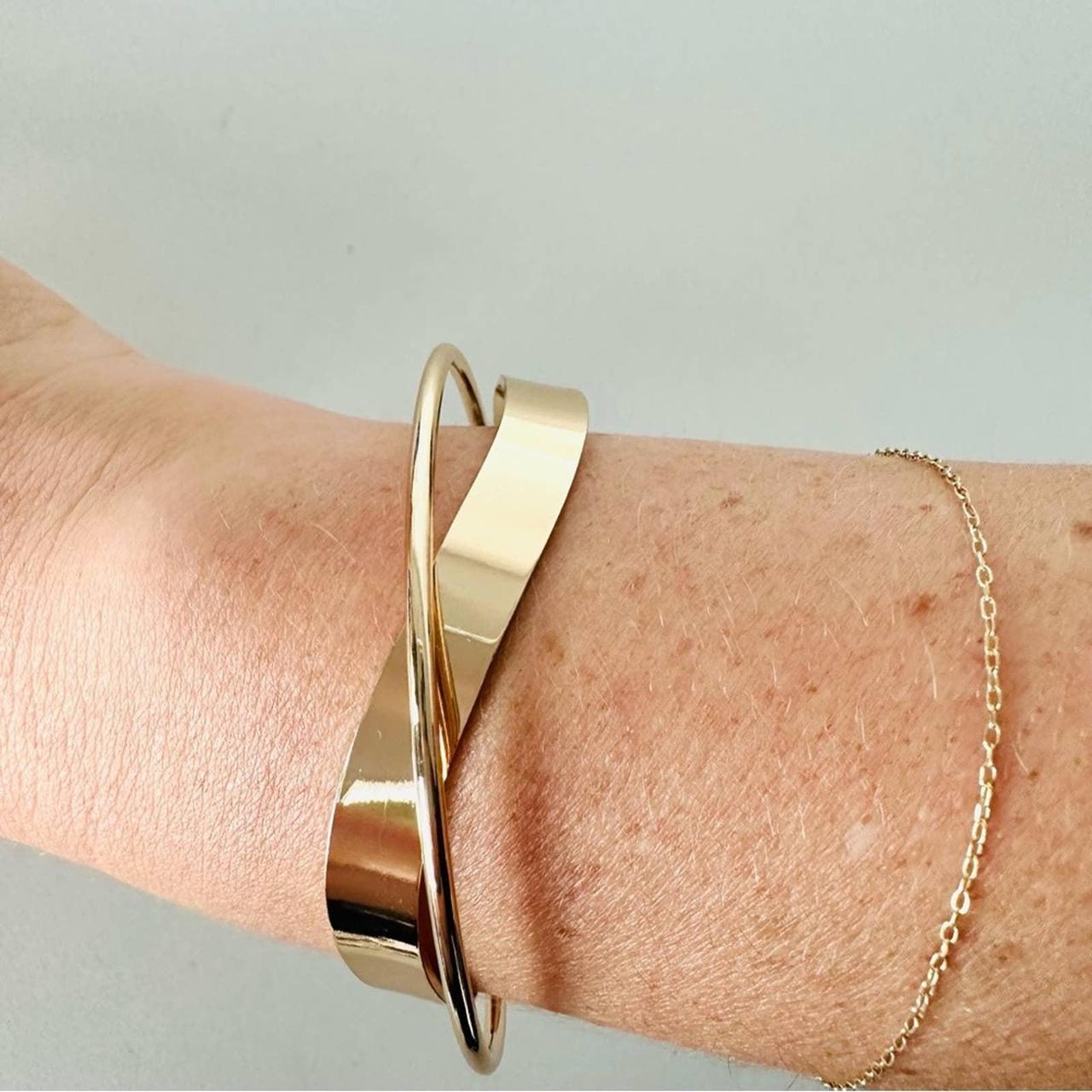 Shayla 18K Gold Cuff Bracelet - Gold – 18K Gold Plated Sterling Silver,  Cubic Zirconia stones – BaubleBar