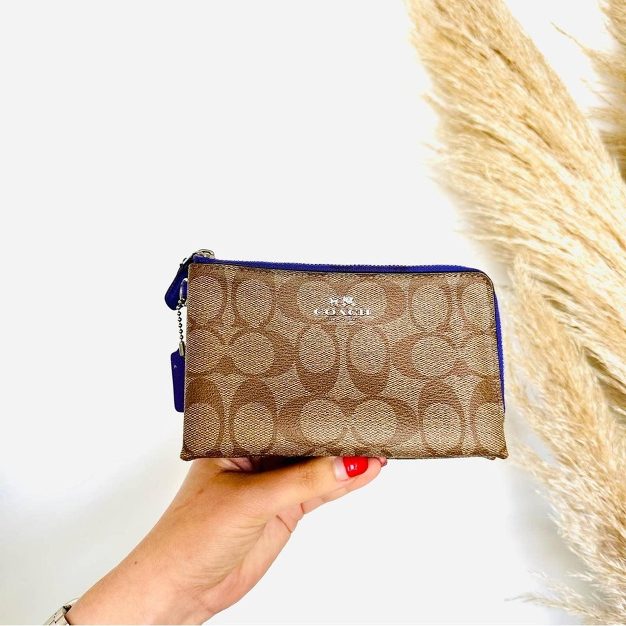 Coach best sale zipper pouch