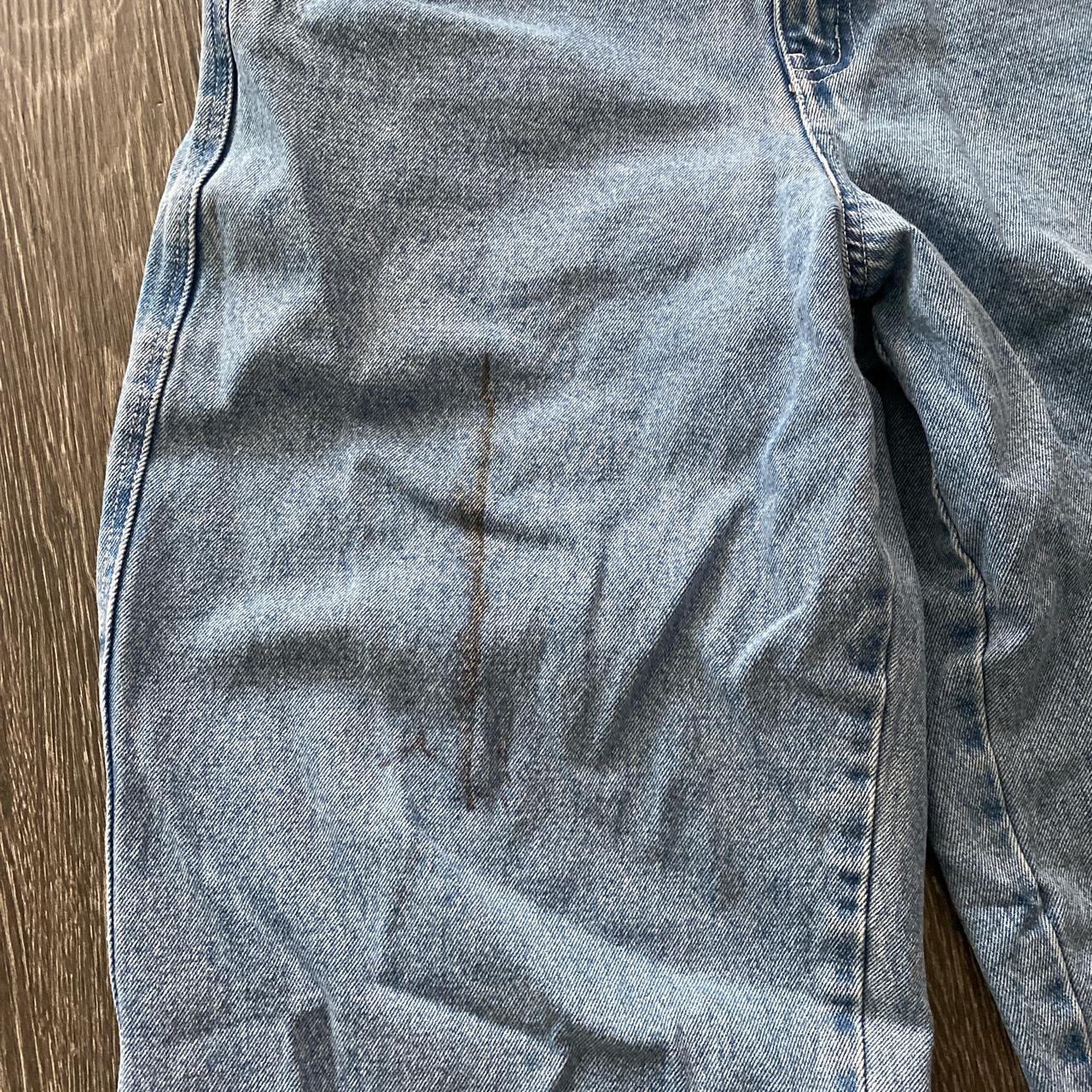 Dime Men's Blue and White Jeans | Depop