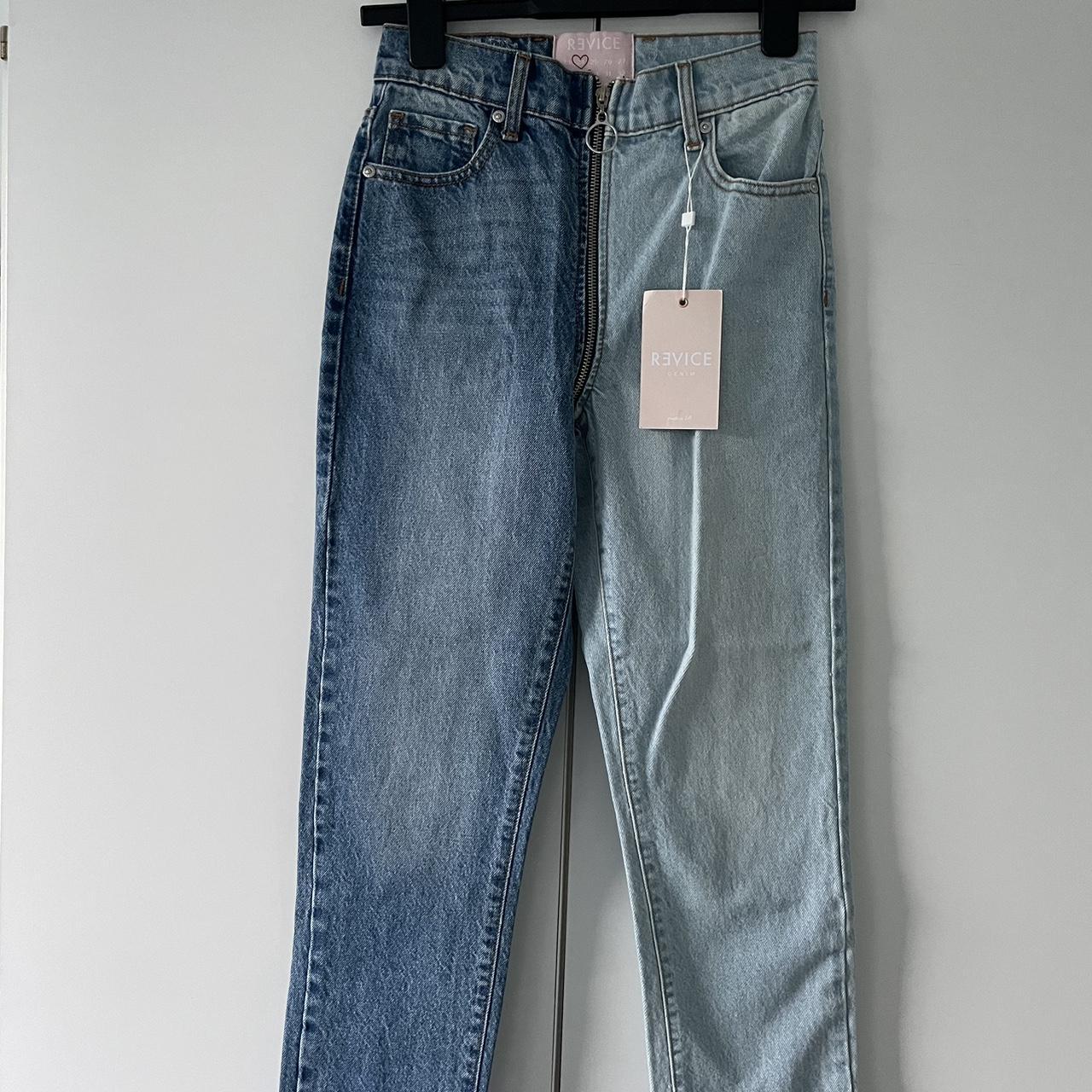 Revice denim half and half jeans Depop
