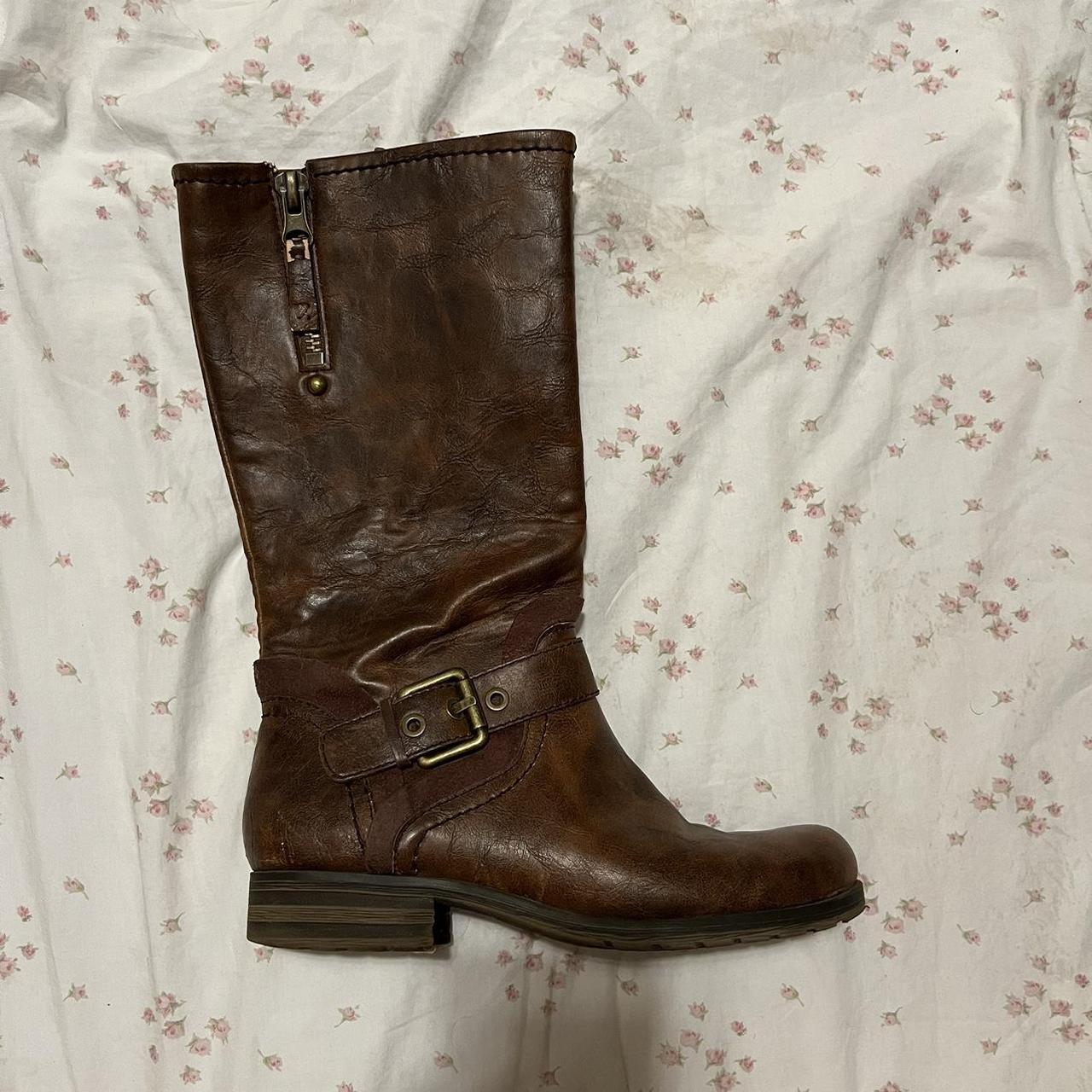 naturalizer boots brown