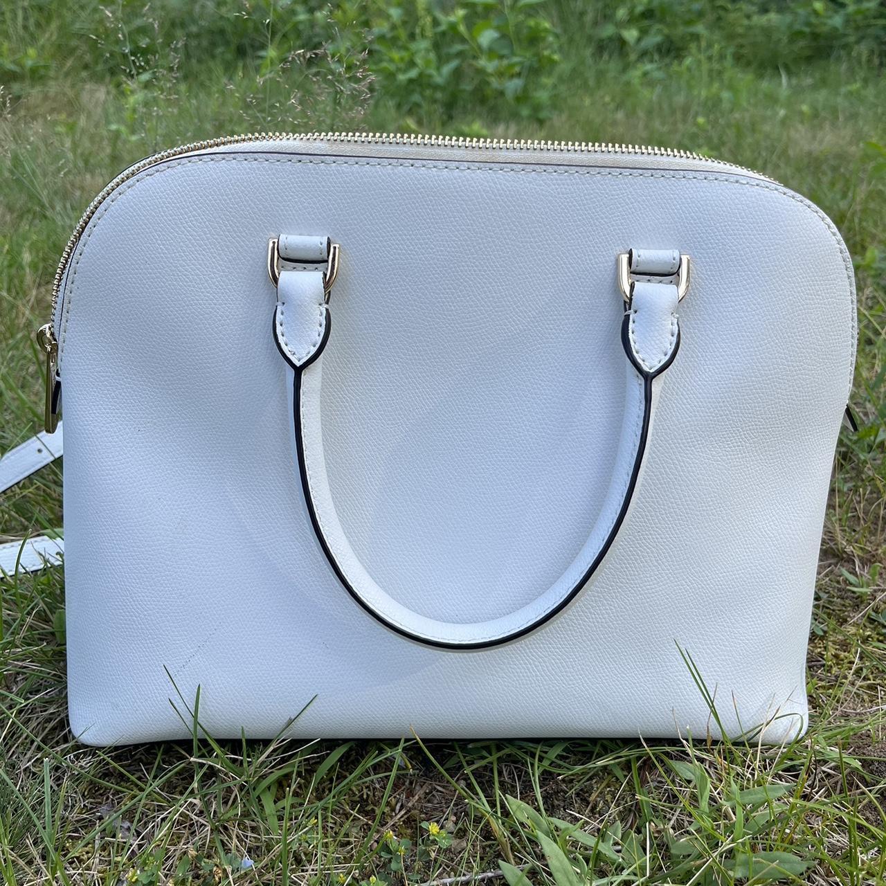 Michaels Kors white 2013 Speedy handbag, pre-own - Depop