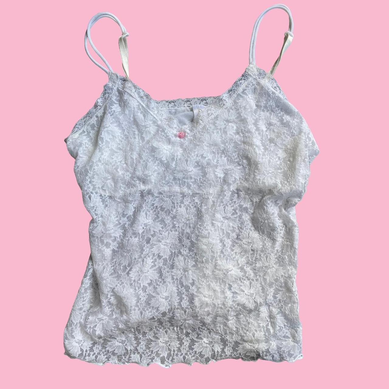 Aerie Floral Wireless Candy Lace Strappy Padded - Depop