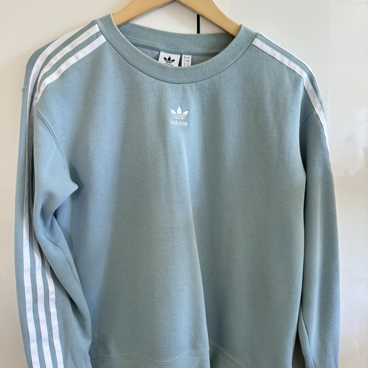 Adidas baby blue sweater sale