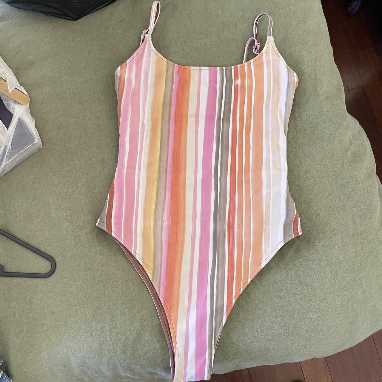 Zulu reversible one piece swimsuit fits sizes... - Depop