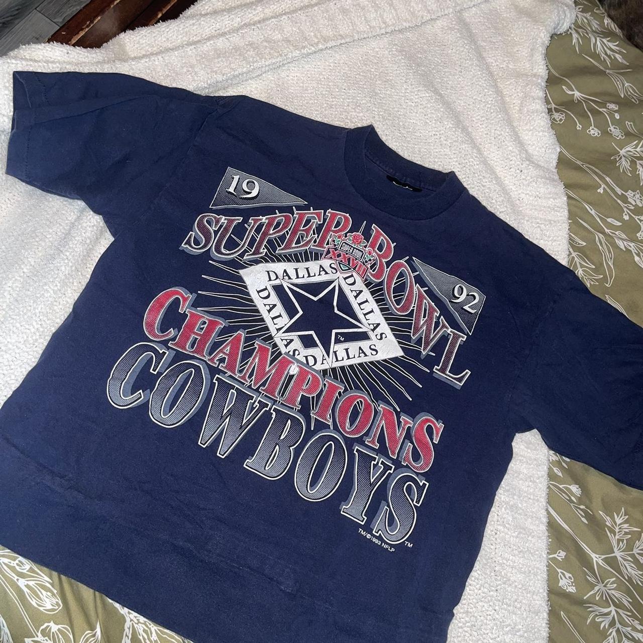 Dallas Cowboys 1992 Superbowl Champs T-Shirt. Tags - Depop