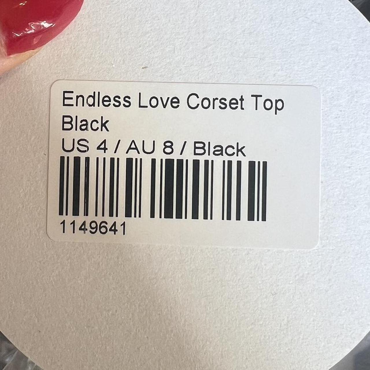 Endless Love Corset Top Black