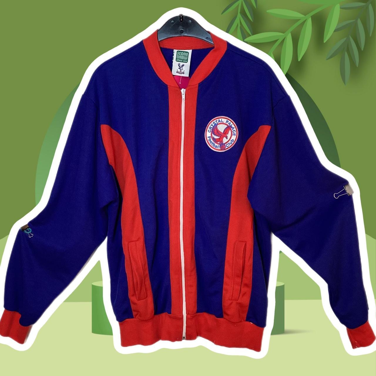 Score Draw Crystal Palace blue and red track jacket... Depop