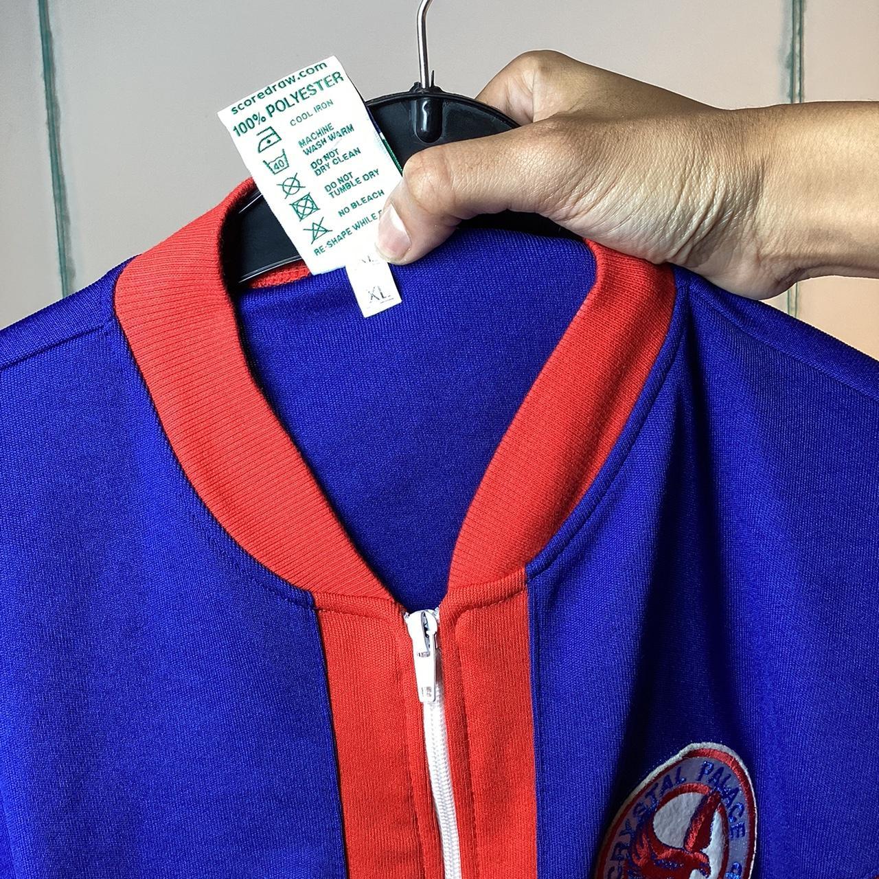 Score Draw Crystal Palace blue and red track jacket... Depop