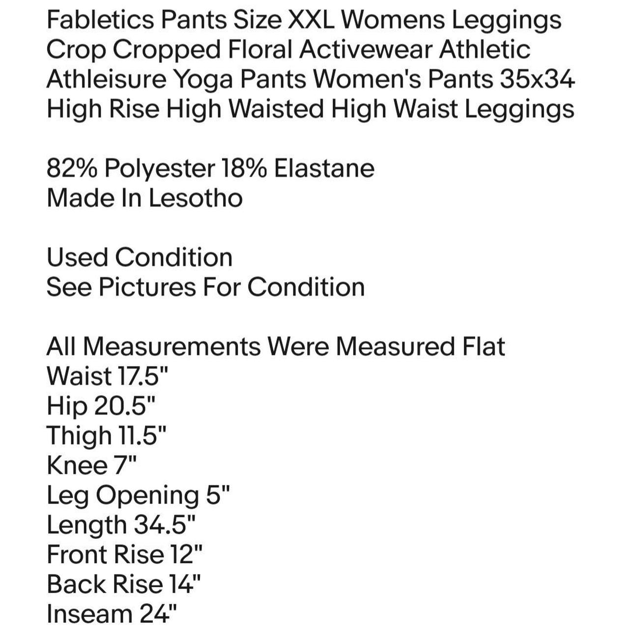 Fabletics Pants Size XXL Womens Leggings Crop - Depop