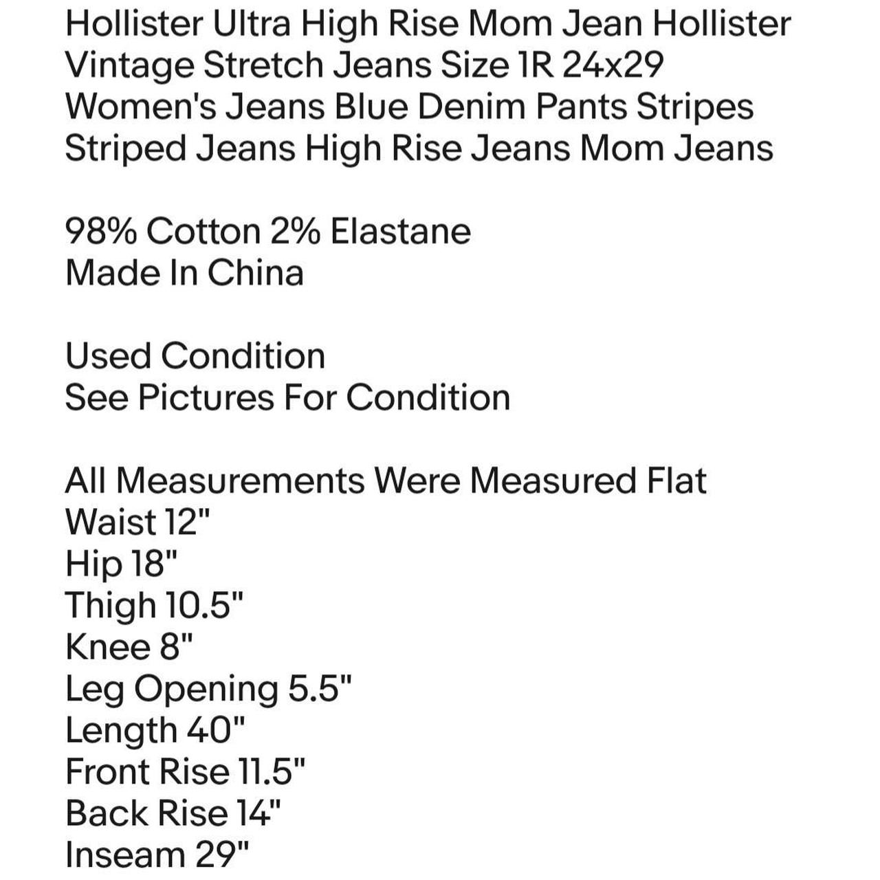 Hollister striped mom on sale jeans