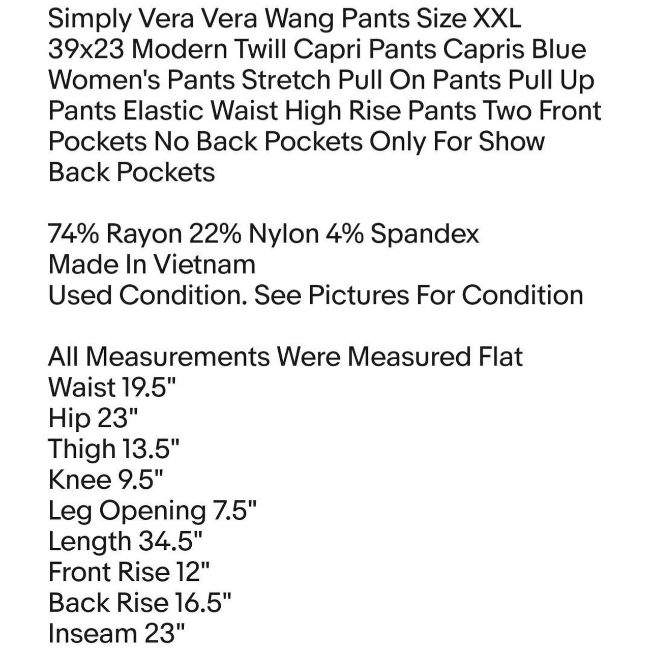Simply Vera Vera Wang Pull-On Casual Pants