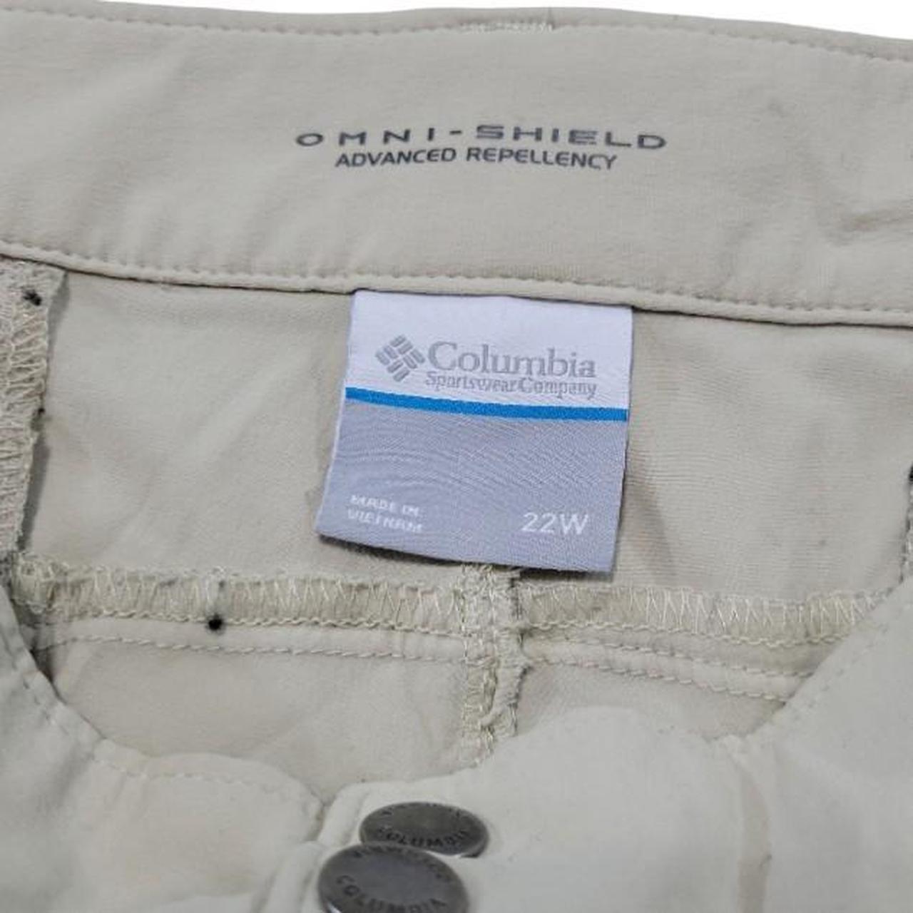 Columbia Pants Size 22W 44x17.5 Omni-Shield Advanced Repellency