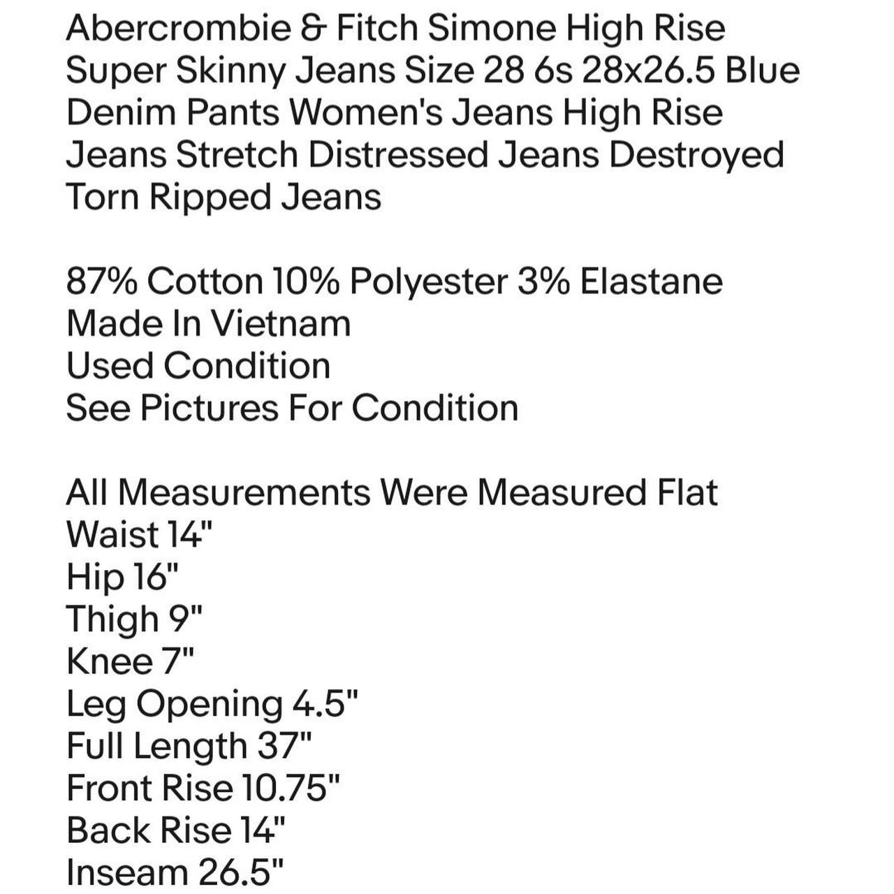 Abercrombie & Fitch Simone High Rise Super Skinny