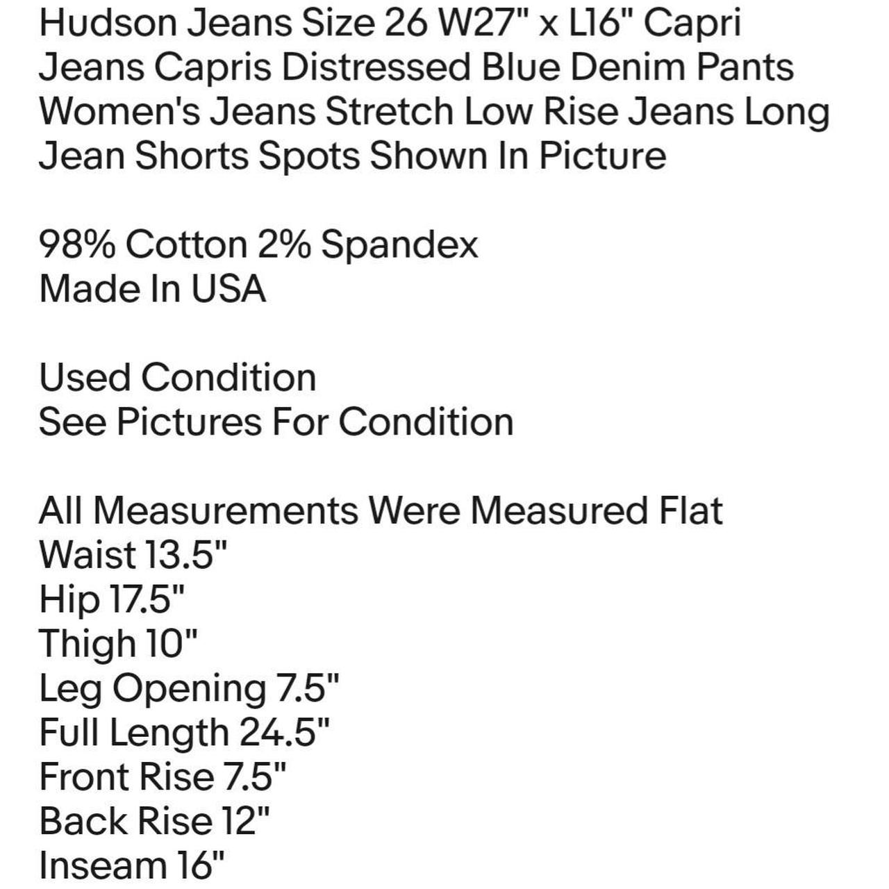 Hudson on sale capri jeans