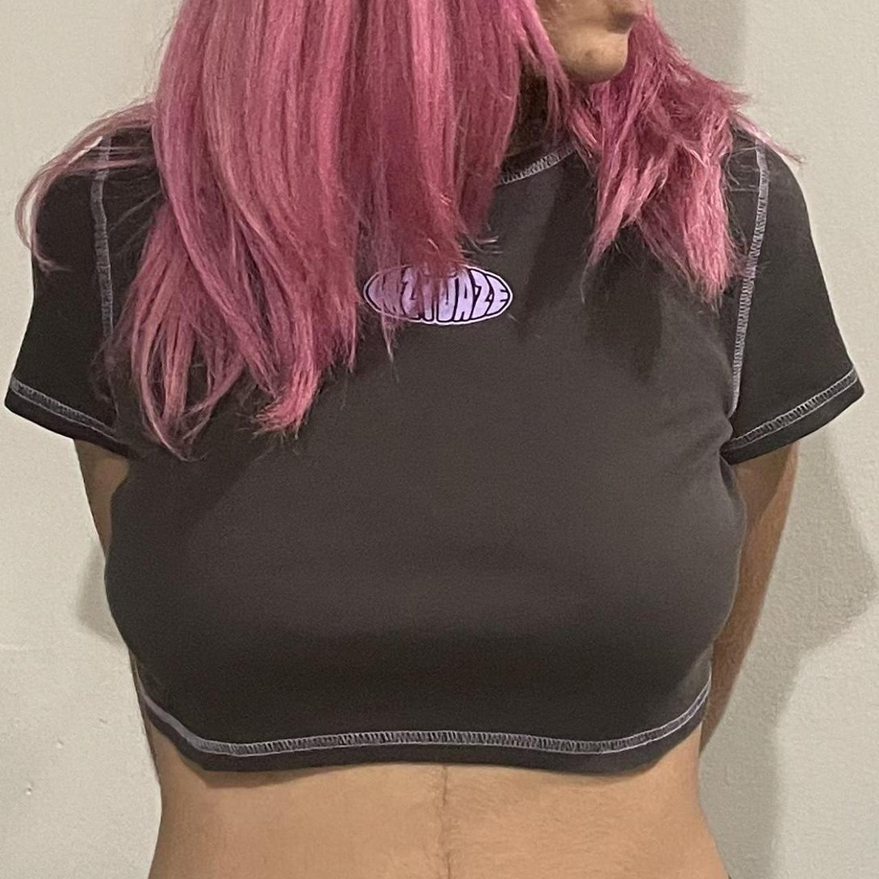 Crop Shirt Forever 21 Purple Crop Top FOREVER 21 Women Purple