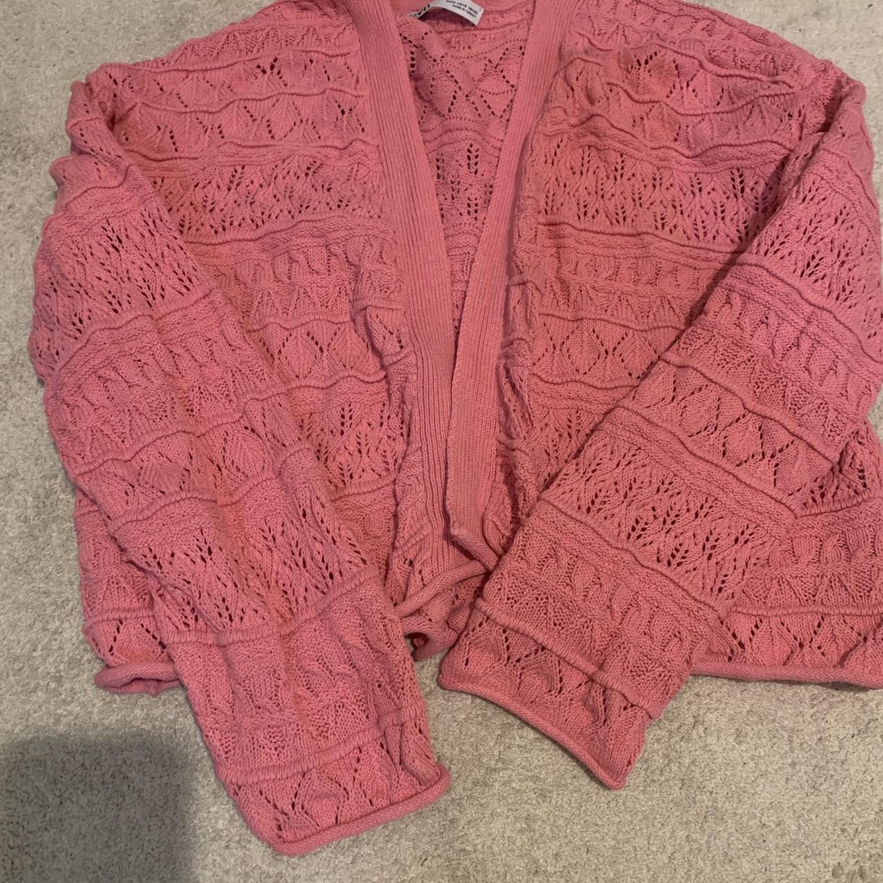 Zara pink cardigan Depop