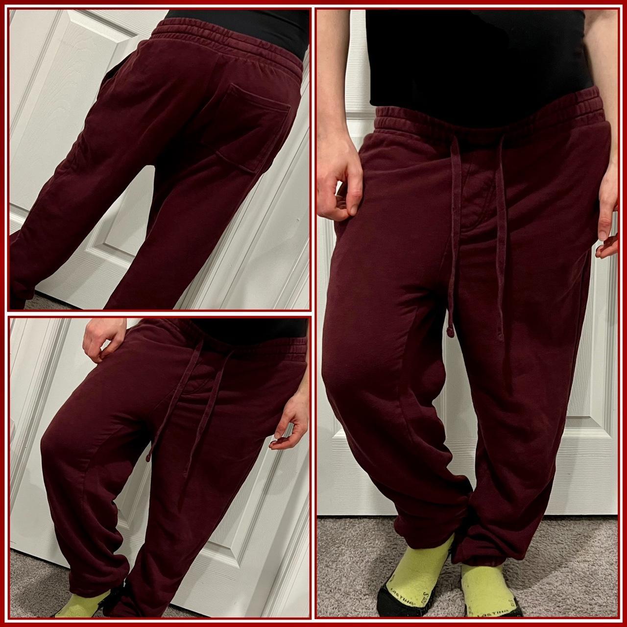 Mens maroon hot sale sweatpants