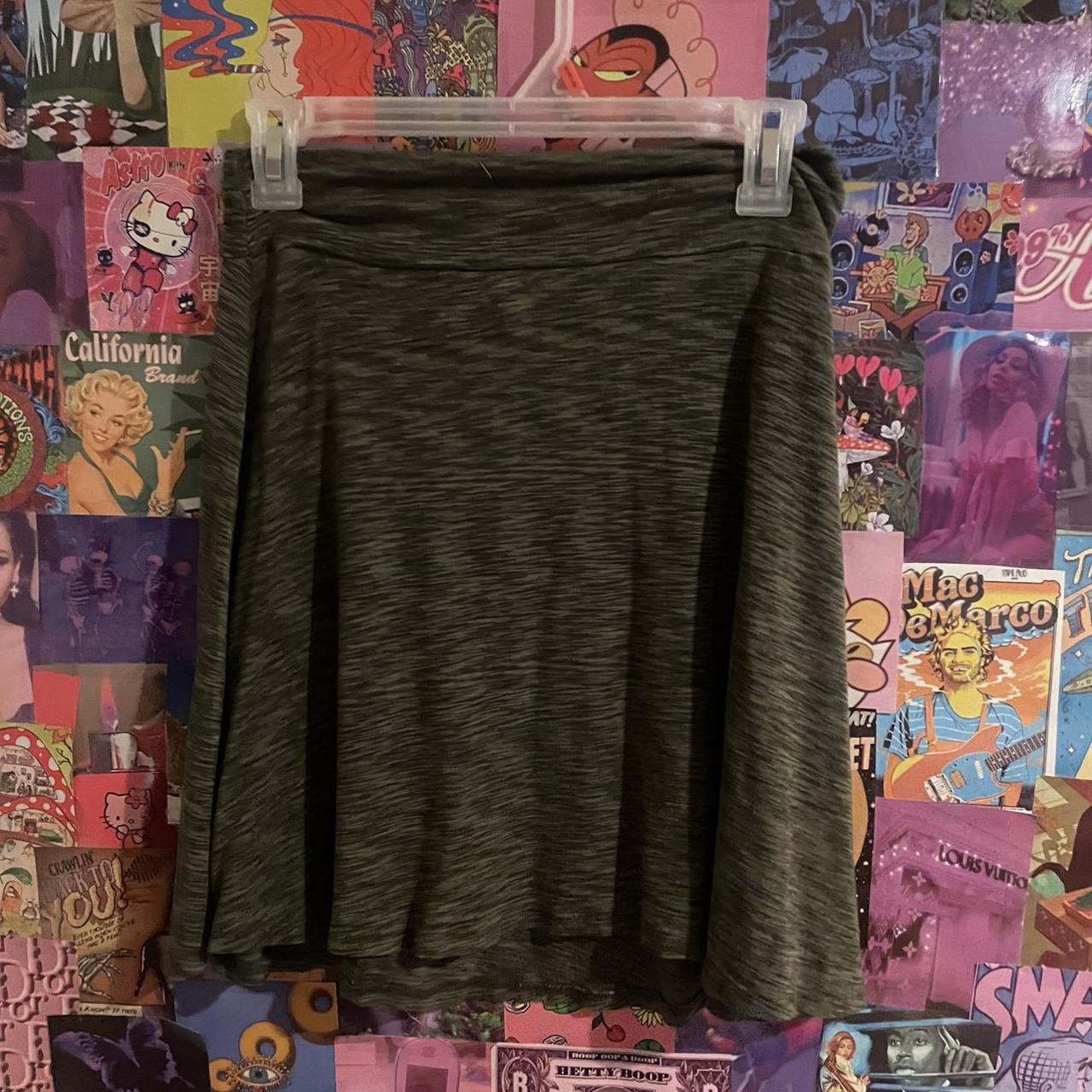 Merona Women S Khaki And Green Skirt Depop