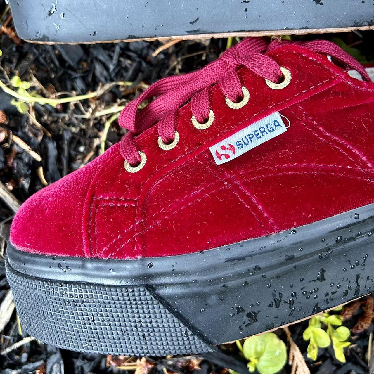 Superga hotsell red velvet