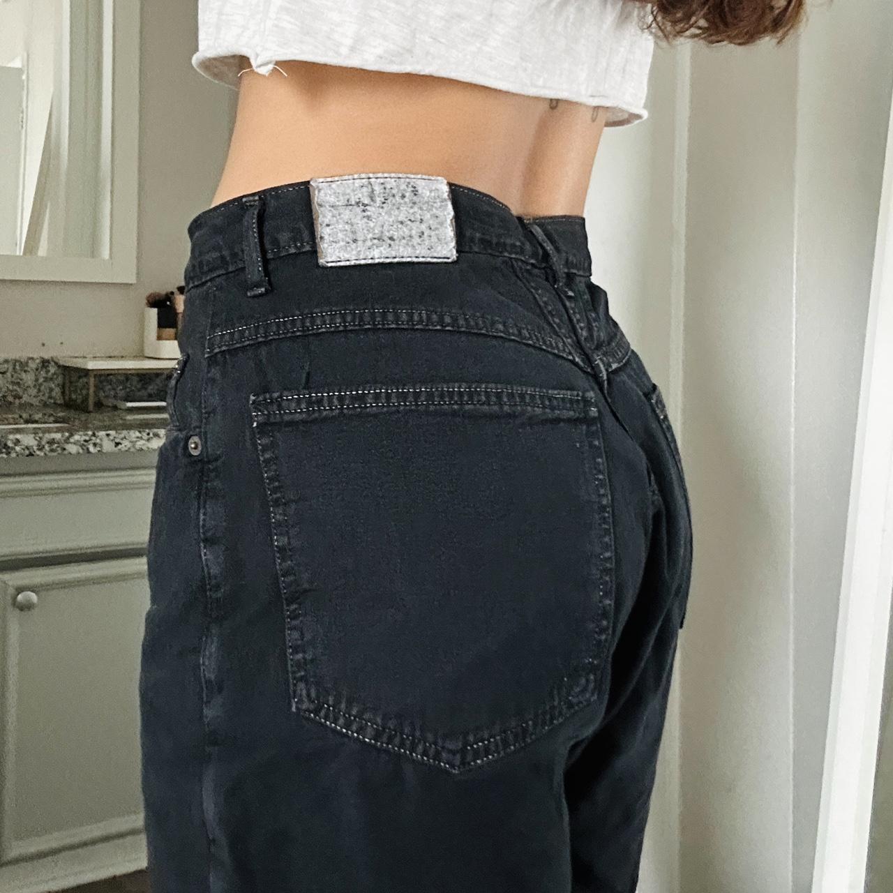 vintage-long-black-denim-shorts-size-9-10-waist-is-depop