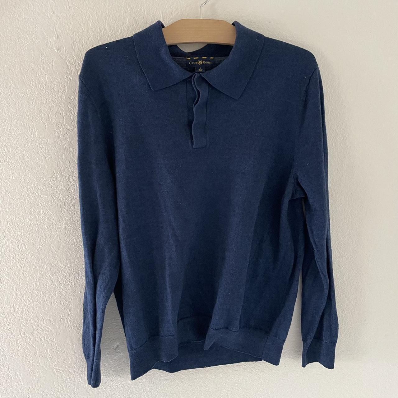 00’s Club Room Cashmere Sweater In Blue. Very Soft.... - Depop