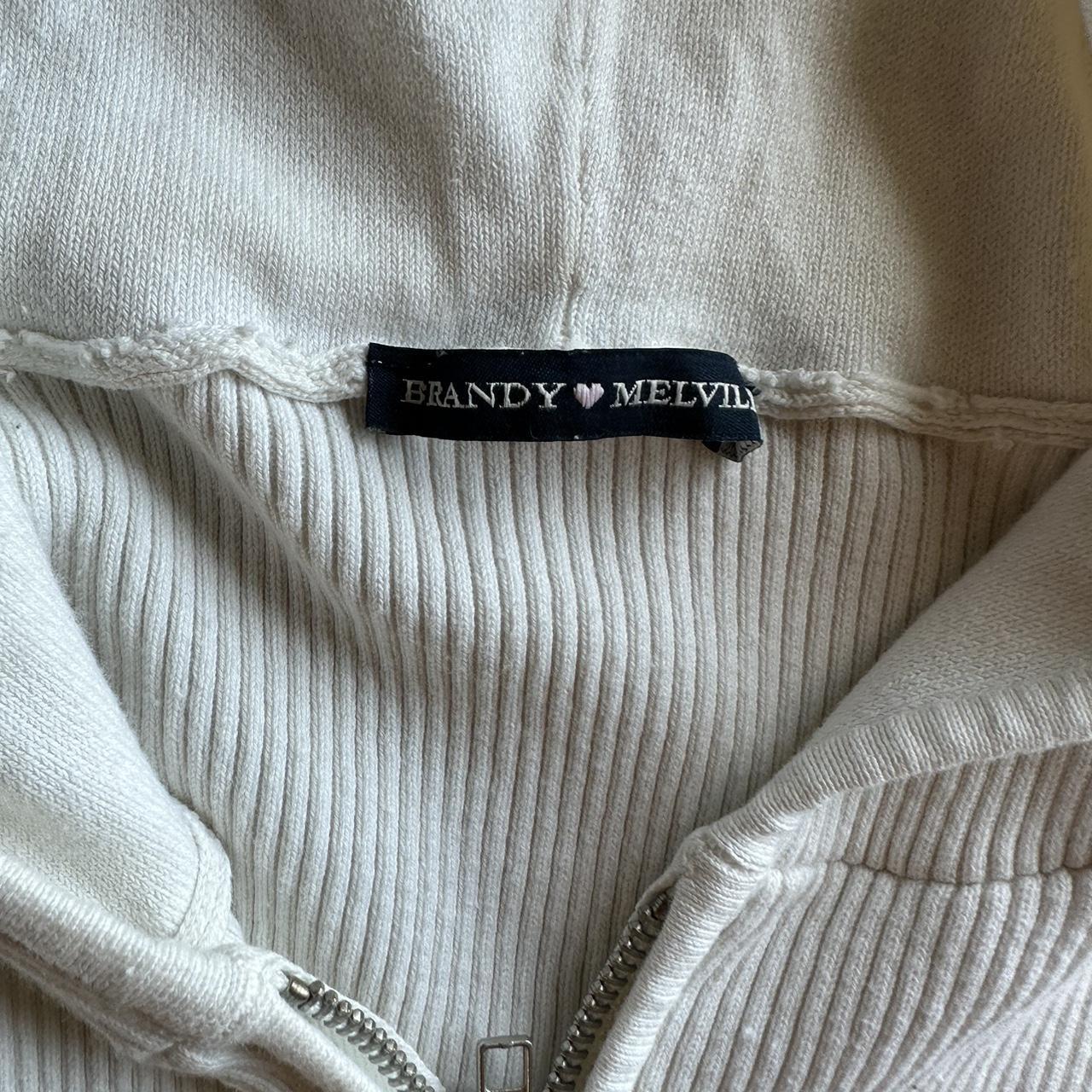 Brandy Melville Women's White Jacket Depop
