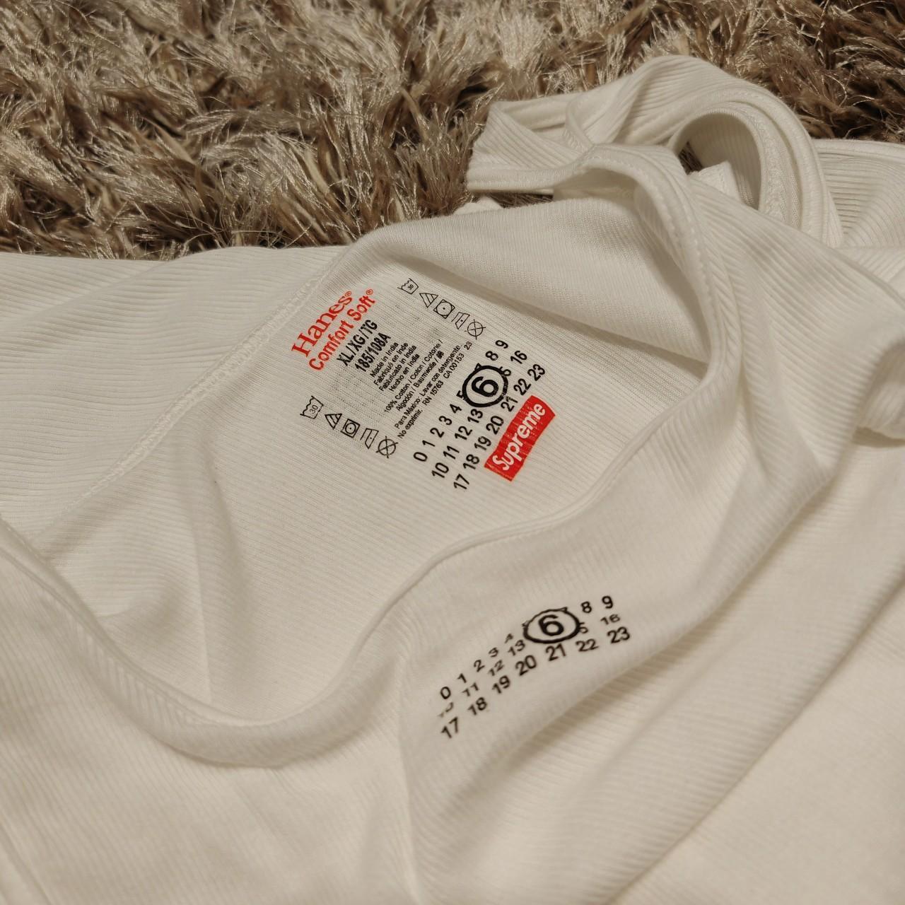 SUPREME X MM6 MAISON MARTIN MARGIELA X HANES TAGLESS | Depop