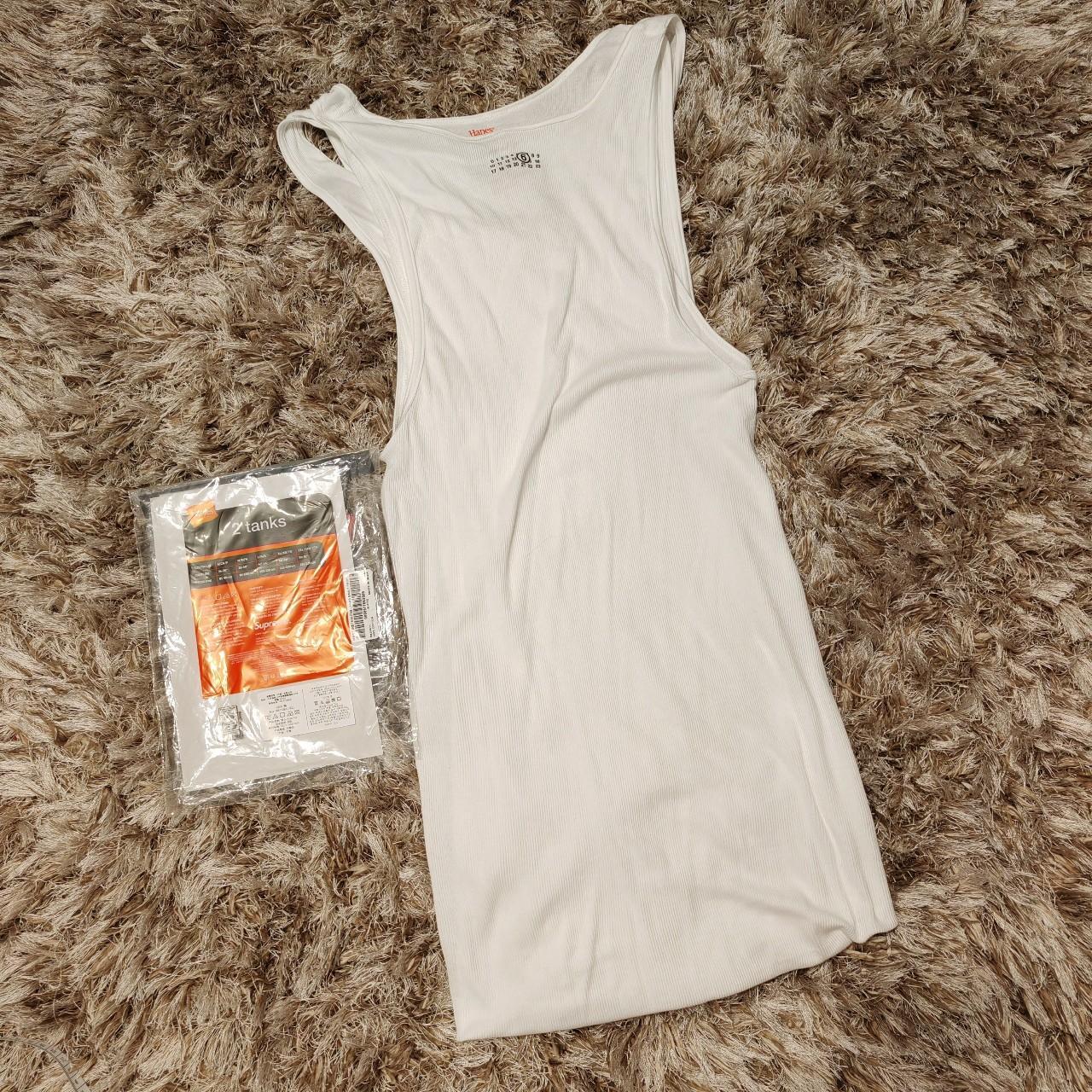 SUPREME X MM6 MAISON MARTIN MARGIELA X HANES TAGLESS | Depop