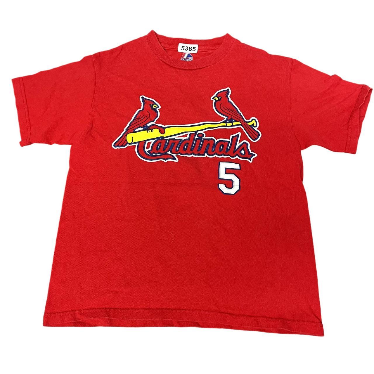 Vintage St. Louis Cardinals Majestic T-Shirt - Medium Green Cotton