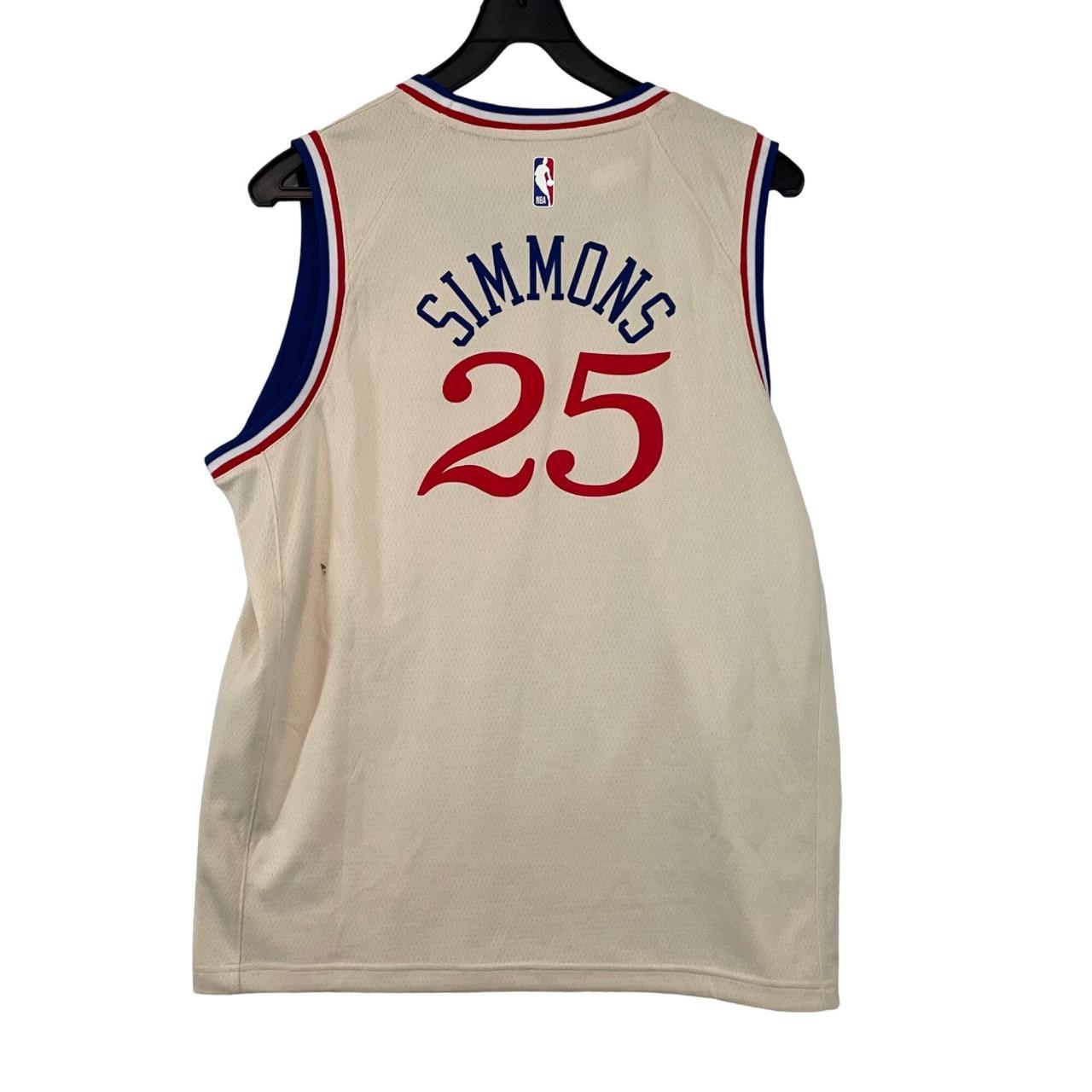 Youth Philadelphia 76ers Ben Simmons Nike Cream Swingman Jersey