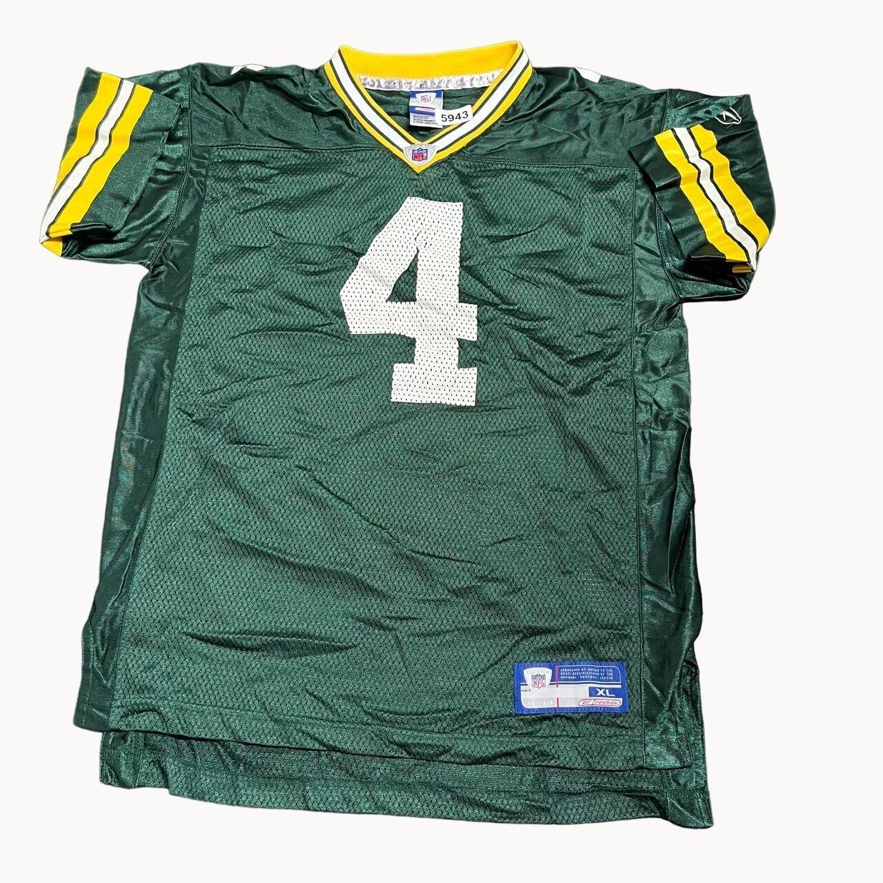 Authentic Reebok on Field Brett Favre 4 Green Bay Packers Nfl 