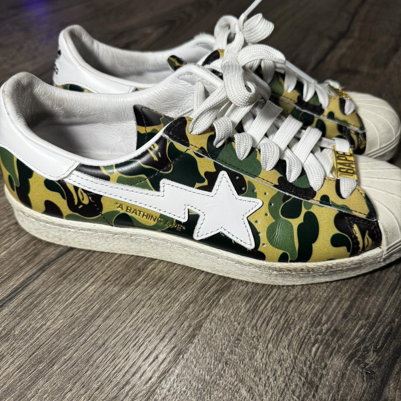 Bape Superstar Adidas Sneakers 🌿 Women’s 7.5, Men’s 6.5 - Depop