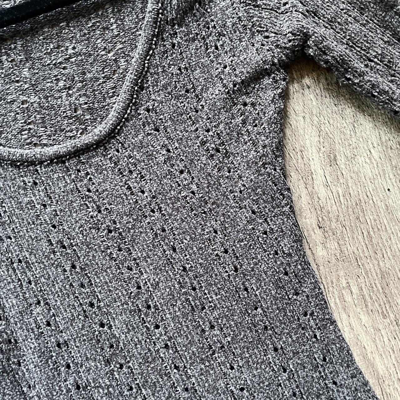 Women's Grey and Brown Jumper | Depop