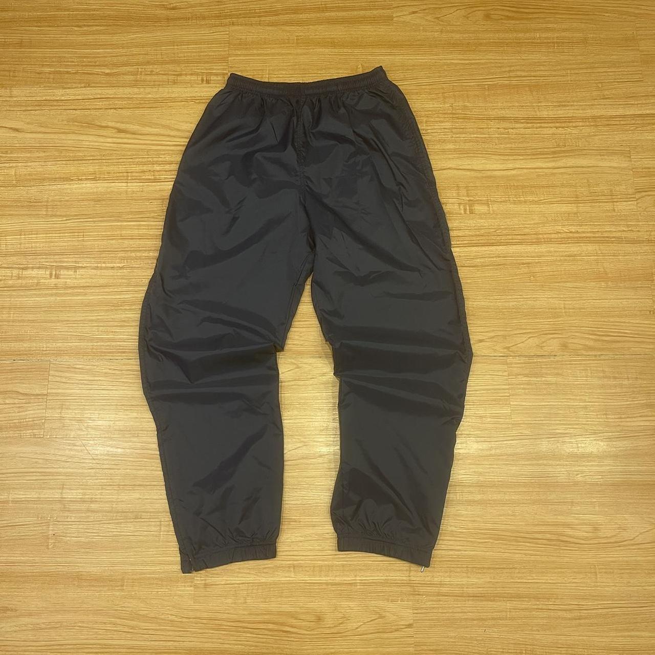 Vintage Nike parachute pants Dark blue Size... - Depop